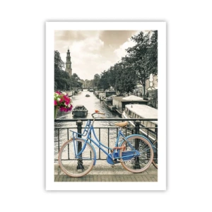 Plakat - Farverne i Amsterdams gader - 50x70 cm