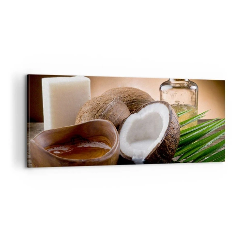 Lærredstryk - Billede på lærred - Sundhed fra de tropiske øer - 100x40 cm