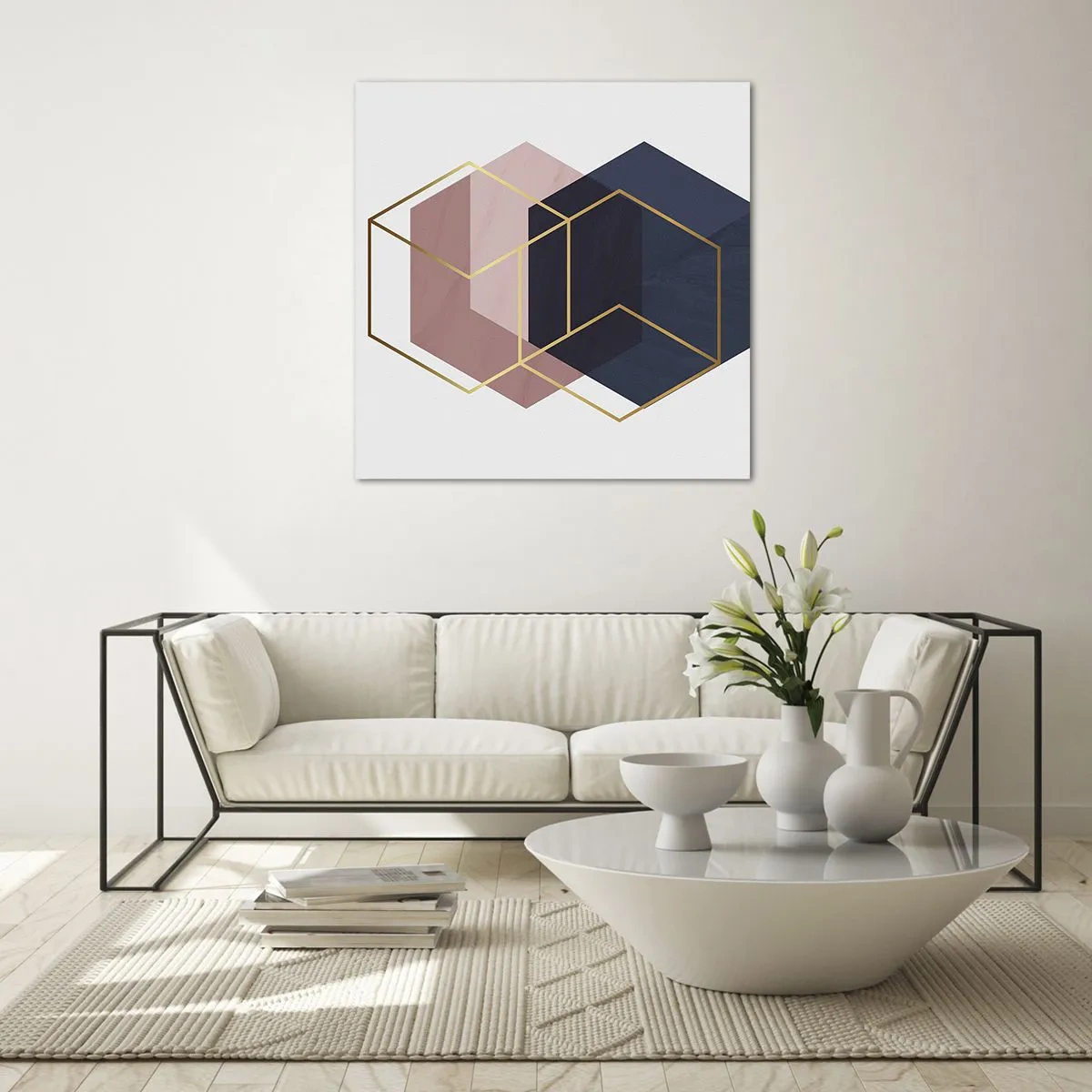 Billede på glas - Styrken ved enkelhed - 70x70 cm