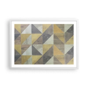 Plakat i hvid ramme - Ved trekantens vinkel - 70x50 cm