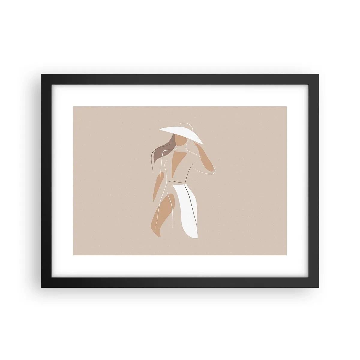 Plakat i sort ramme - Mode er sjovt - 40x30 cm