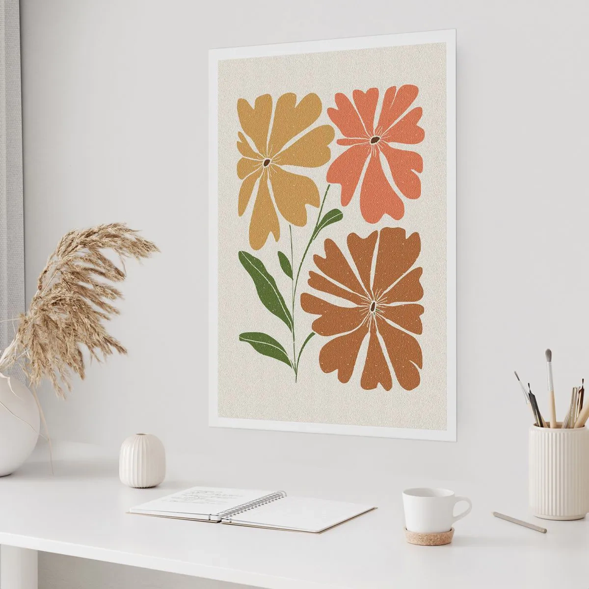 Plakat - Natur og geometri - 70x100 cm