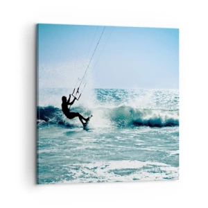 Lærredstryk - Billede på lærred - Lad dig rive med - 60x60 cm