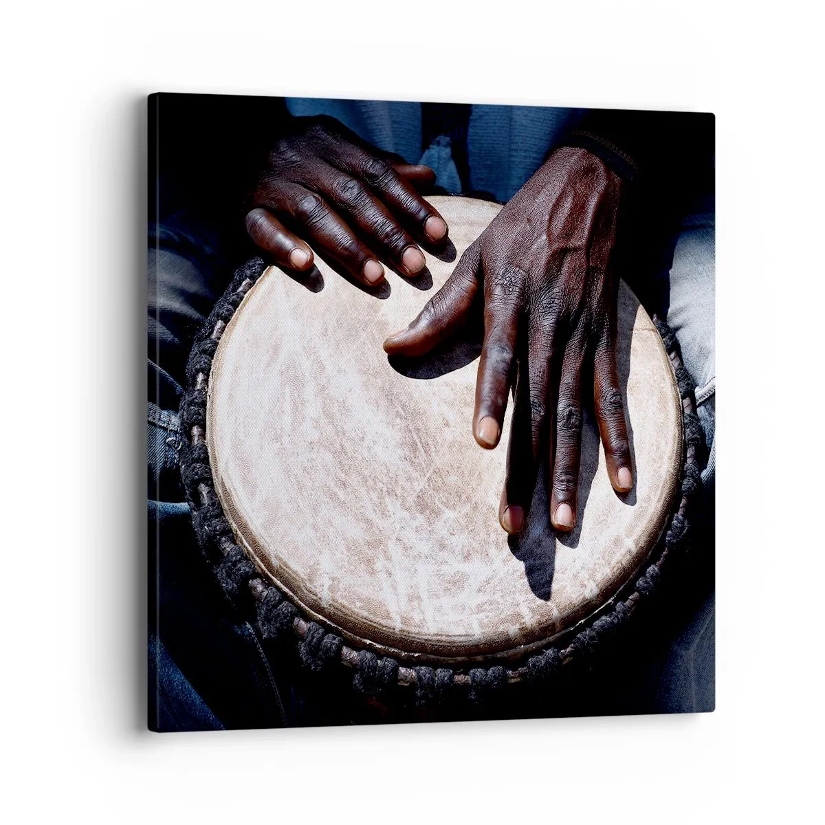 Lærredstryk - Billede på lærred - Lev i takt med din rytme - 40x40 cm