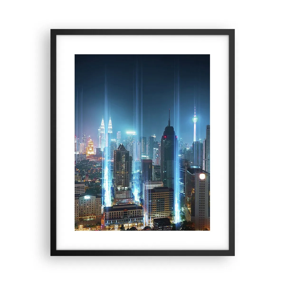 Plakat i sort ramme - Berlin til himlen - 40x50 cm
