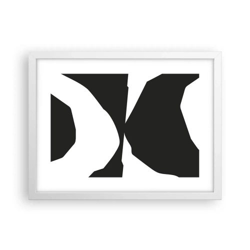 Plakat i hvid ramme - Positiv-negativ - 40x30 cm