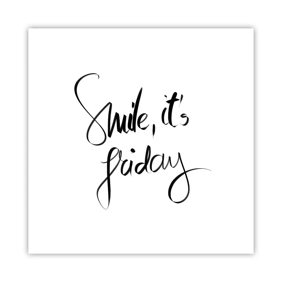 Plakat - Ægte glæde - 40x40 cm