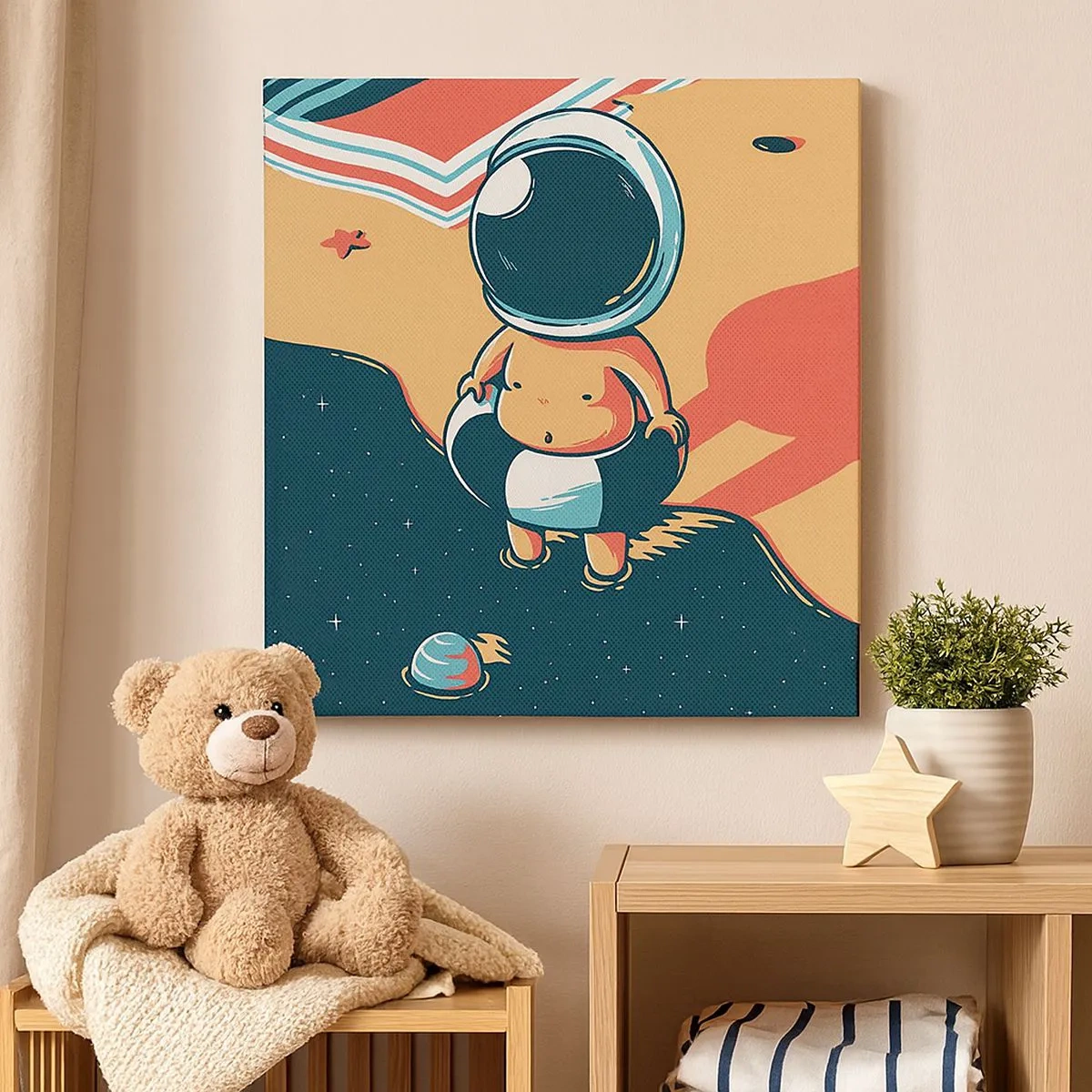 Lærredstryk - Billede på lærred - Fra et andet perspektiv - 30x30 cm