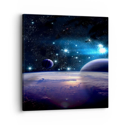 Lærredstryk - Billede på lærred - Er du stadig alene? - 40x40 cm