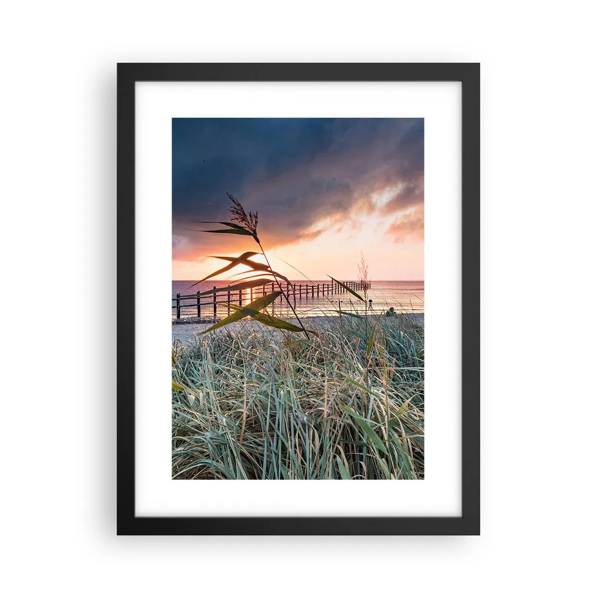 Plakat i sort ramme - Ikke passerer med vinden - 30x40 cm