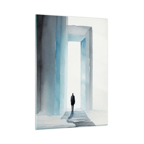 Billede på glas - Lev uden grænser - 50x70 cm