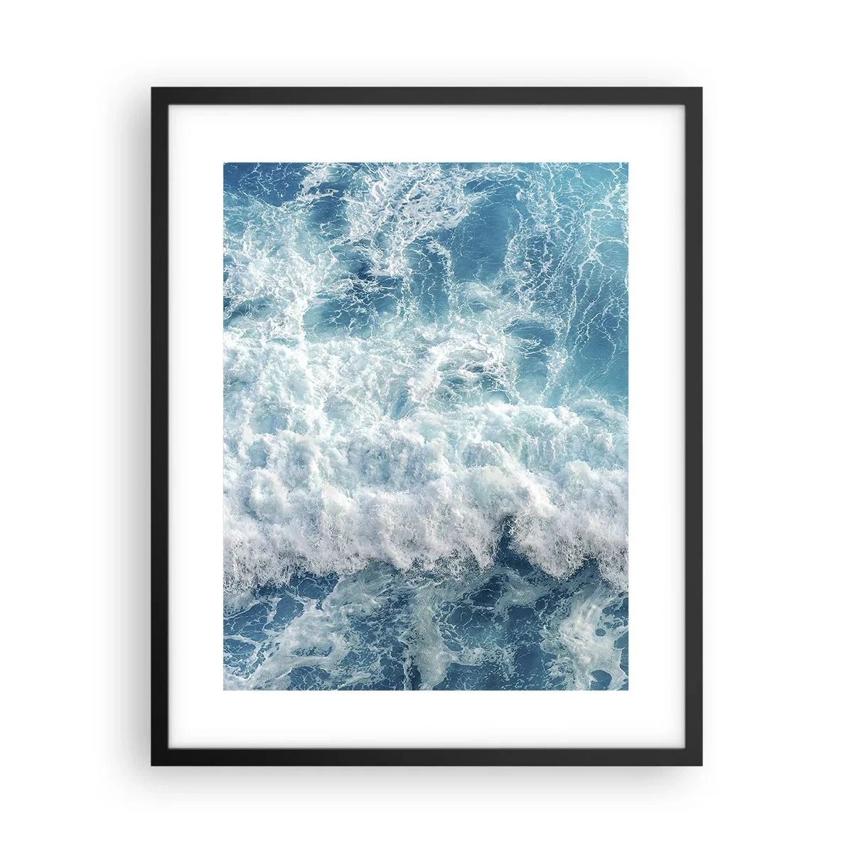 Plakat i sort ramme - Glædeligt og i spring - 40x50 cm