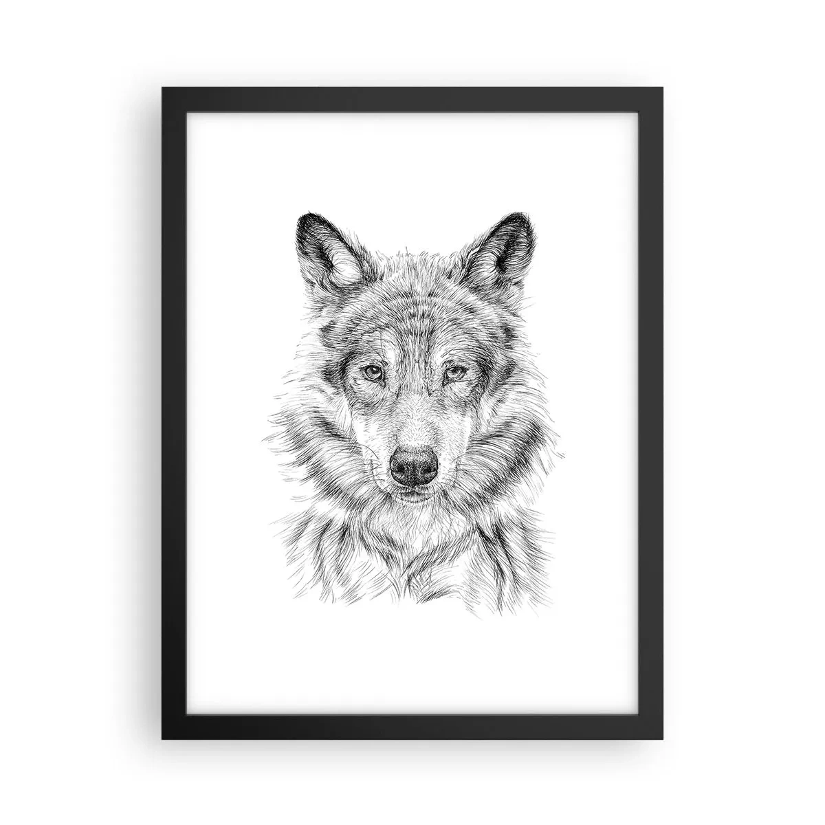 Plakat i sort ramme - En født leder - 30x40 cm