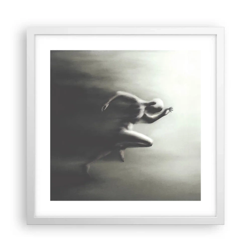Plakat i hvid ramme - Ustoppelig - 40x40 cm