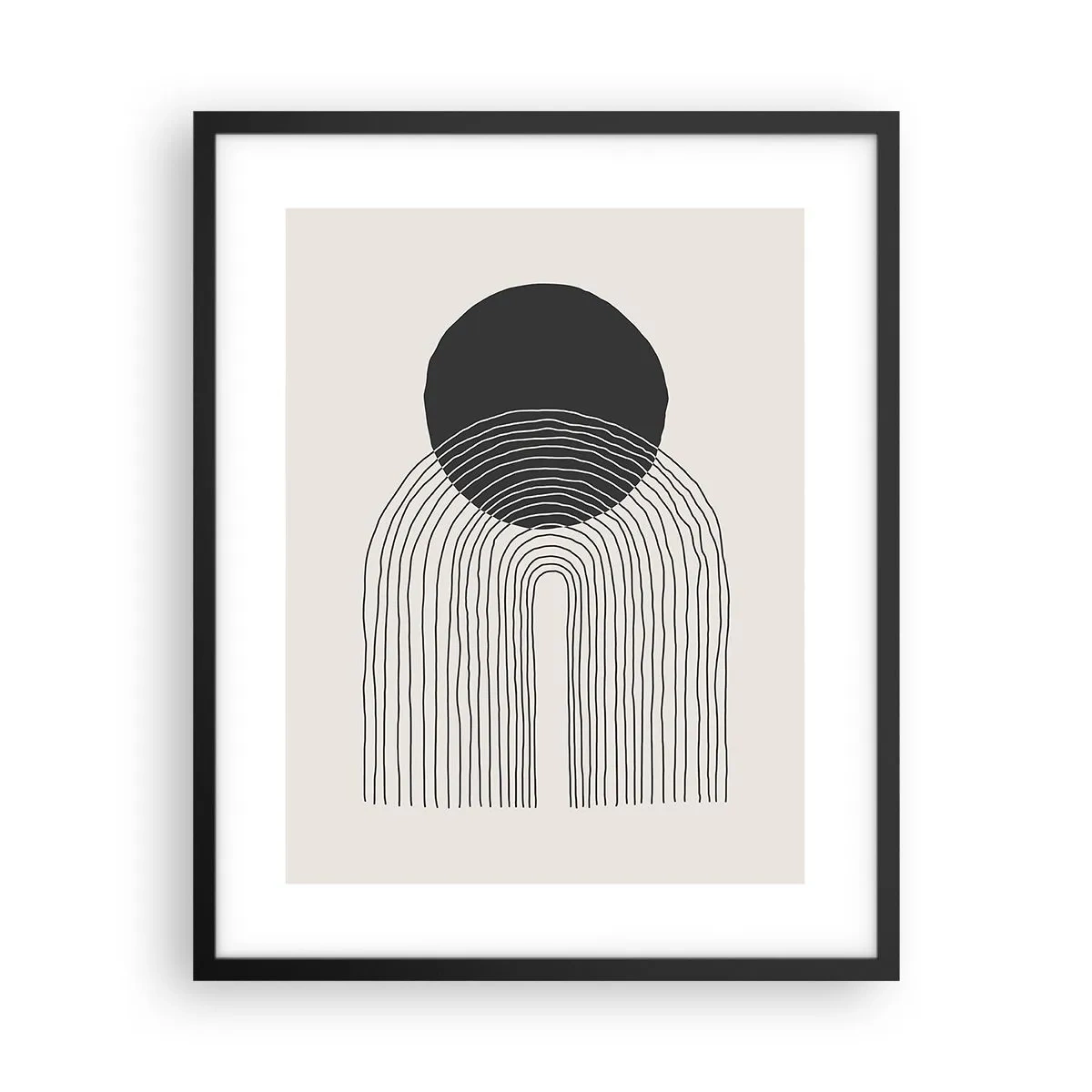 Plakat i sort ramme - Rystende og selvsikker - 40x50 cm