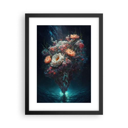 Plakat i sort ramme - Mærkelig have - 30x40 cm