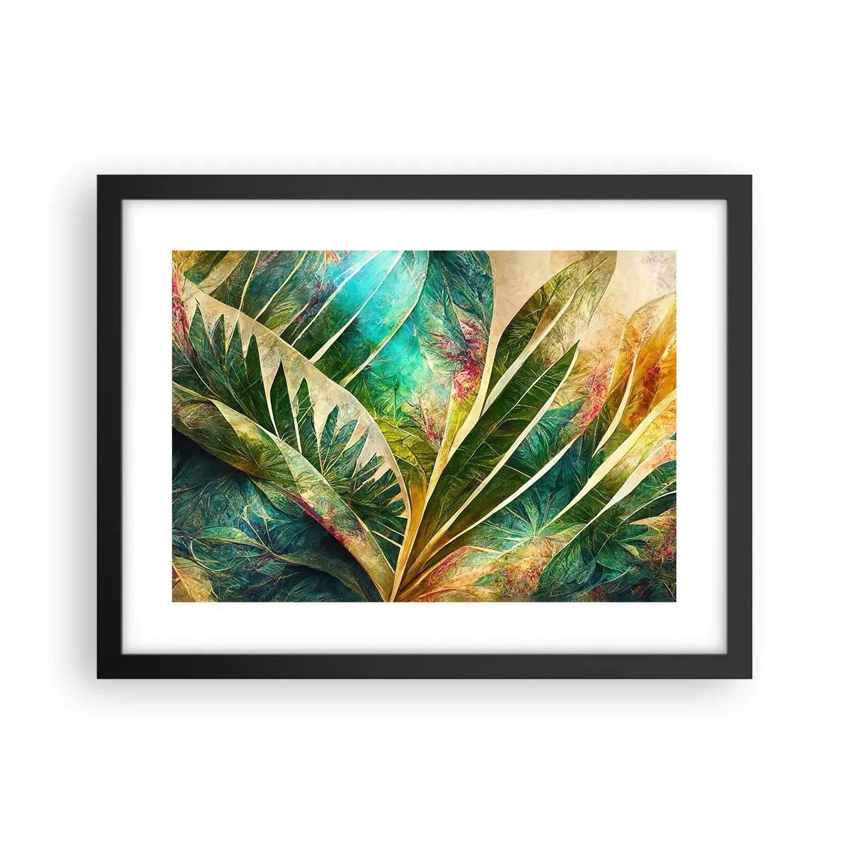 Plakat i sort ramme - Farver fra troperne - 40x30 cm