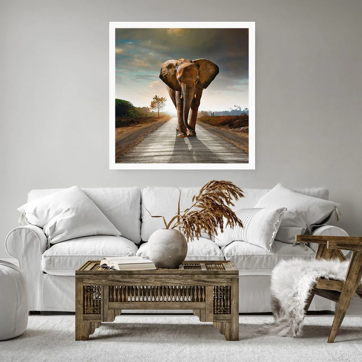 Plakat - Og slet ikke i en porcelænsbutik - 60x60 cm