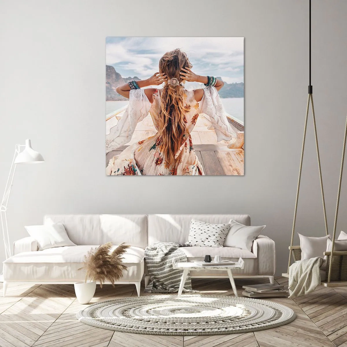 Lærredstryk - Billede på lærred - På vej mod lykken - 70x70 cm