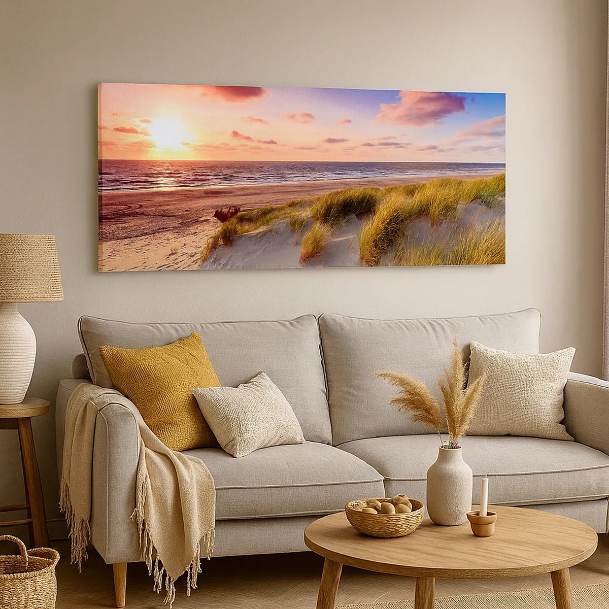 Lærredstryk - Billede på lærred - Luften dufter allerede af sommer - 30x30 cm