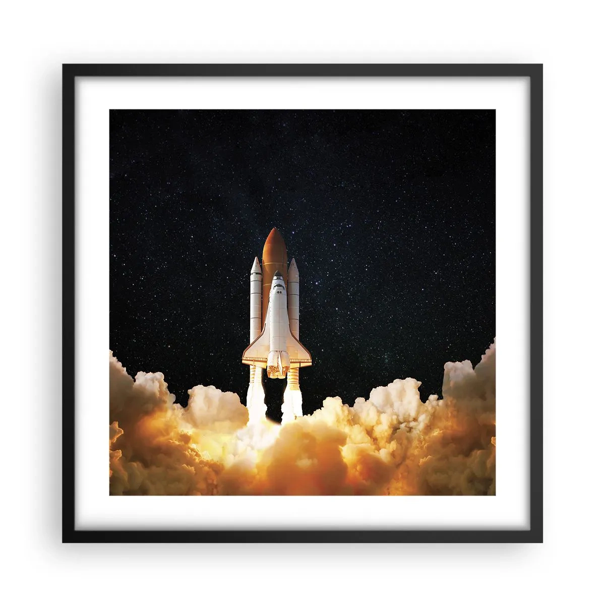 Plakat i sort ramme - Ad astra! - 50x50 cm