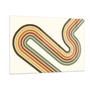 Billede på glas - Zigzag til destinationen - 120x80 cm