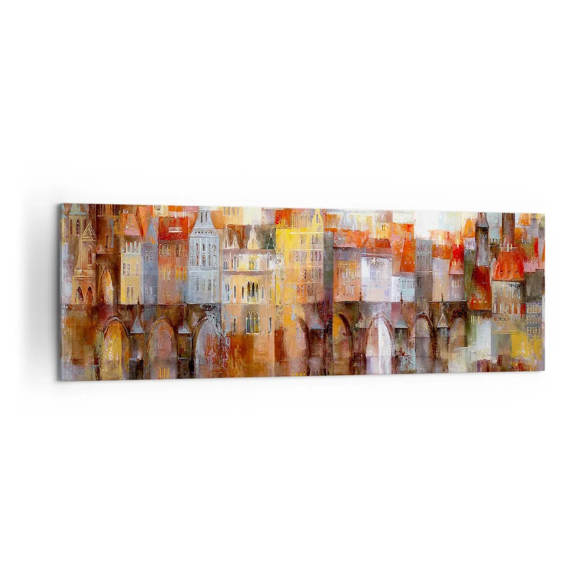 Lærredstryk - Billede på lærred - Under broen også smuk - 160x50 cm