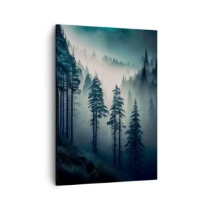 Lærredstryk - Billede på lærred - Morgen i bjergene - 50x70 cm