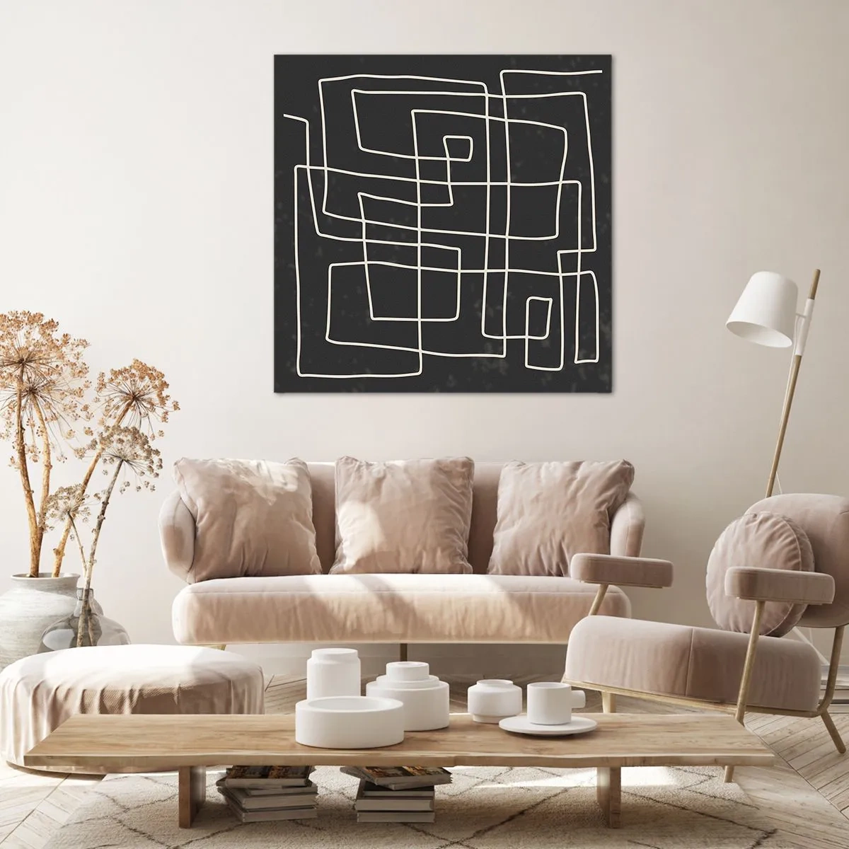 Lærredstryk - Billede på lærred - Ikke helt så enkel - 30x30 cm