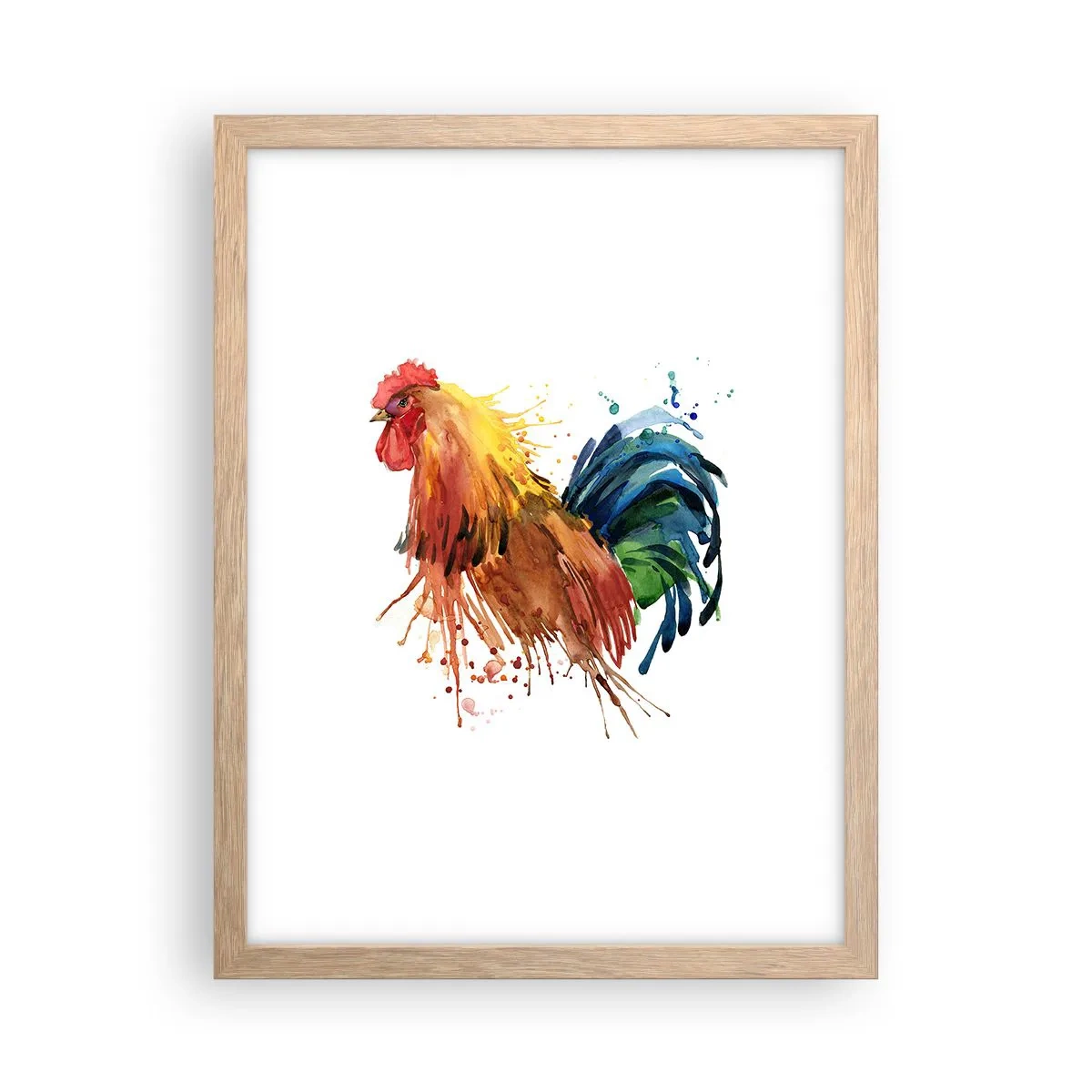 Plakat i ramme af lyst egetræ - Kongelig kappe, kongelig stolthed - 30x40 cm
