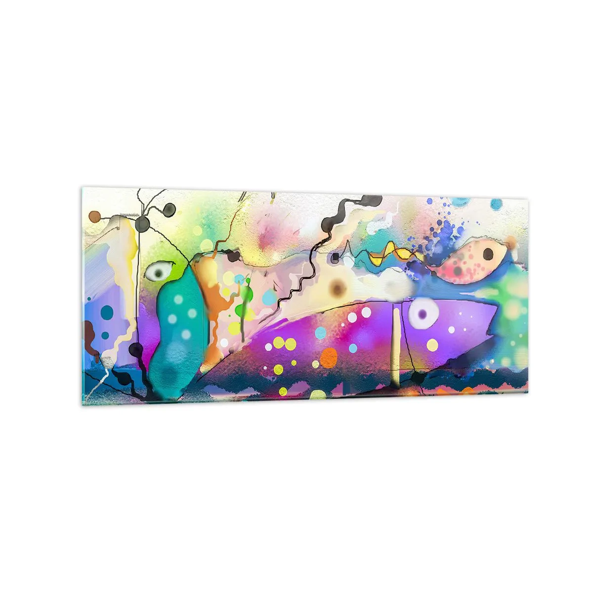 Billede på glas - Ingen ord! - 120x50 cm