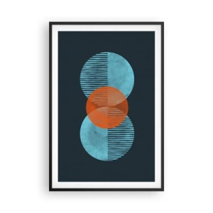 Plakat i sort ramme - Symmetrisk sammensætning - 61x91 cm