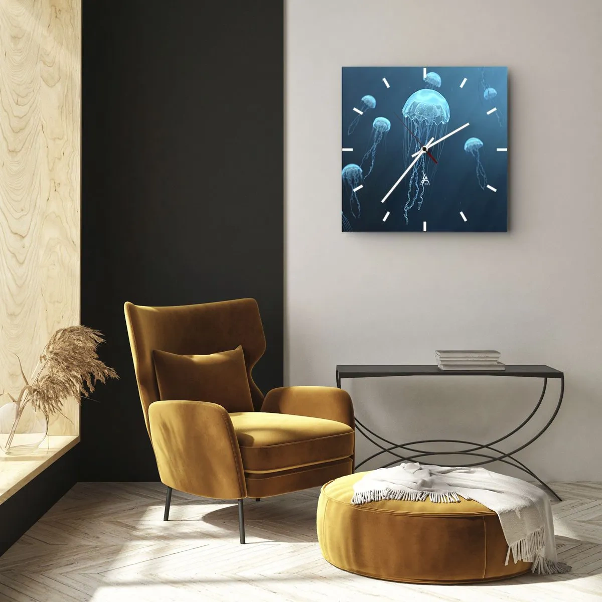 Vægur, Uret - Havets dans - 40x40 cm
