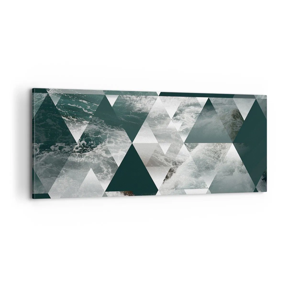 Lærredstryk - Billede på lærred - Et krystalperspektiv - 100x40 cm