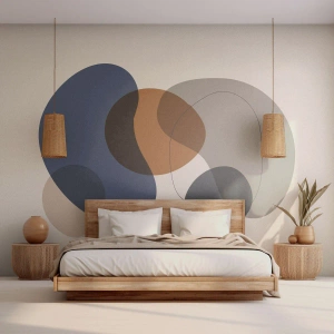 Fototapet Premium Sand - Dråber af farve - Abstraktion, Stykke, Grafik - 450x315 cm