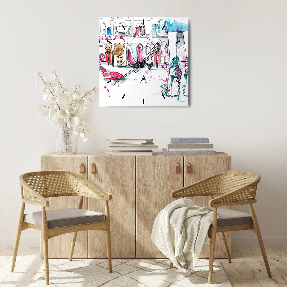 Vægur, Uret - Sesam, åbn dig - 30x30 cm