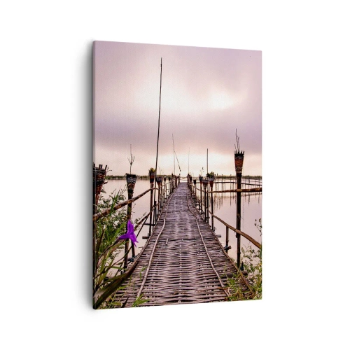Lærredstryk - Billede på lærred - Den stille og rolige atmosfære i Asien - 50x70 cm