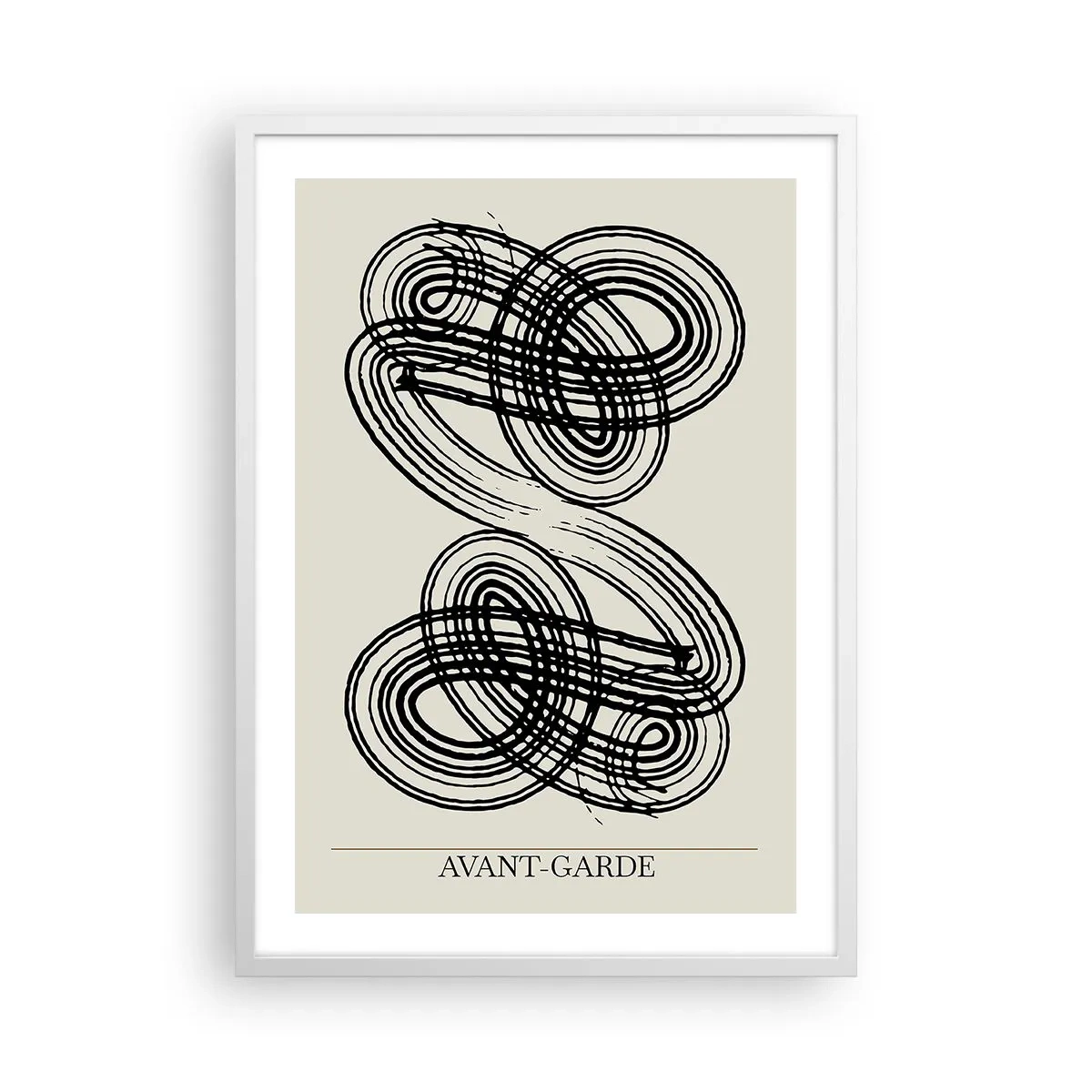 Plakat i hvid ramme - Det kom ud spontant - 50x70 cm