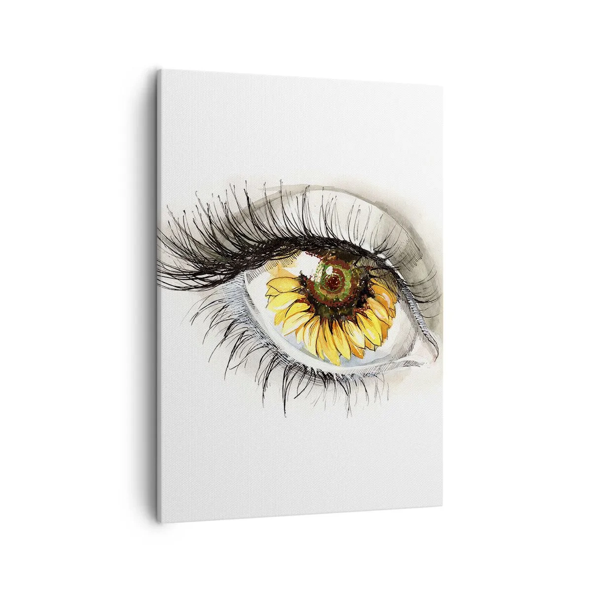 Lærredstryk - Billede på lærred - Et look lige så varmt som sommeren - 50x70 cm