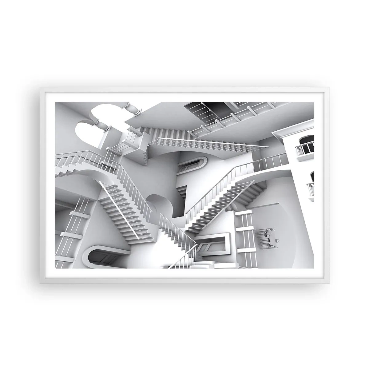 Plakat i hvid ramme - Rummets paradokser - 91x61 cm