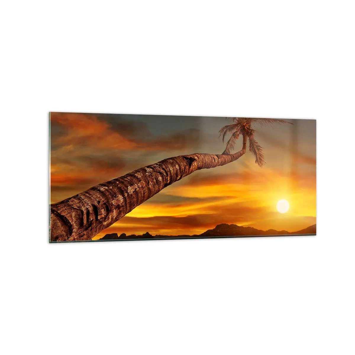 Billede på glas - Eksotisk ferie, eventyr i Caribien - 120x50 cm