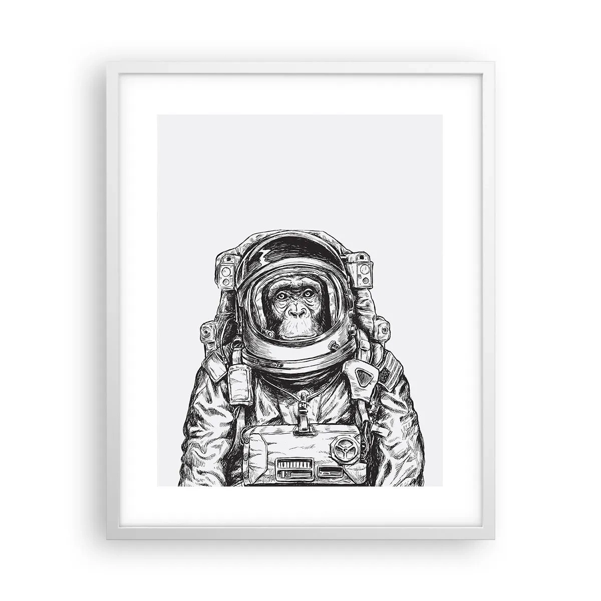 Plakat i hvid ramme - Alternativ evolution - 40x50 cm