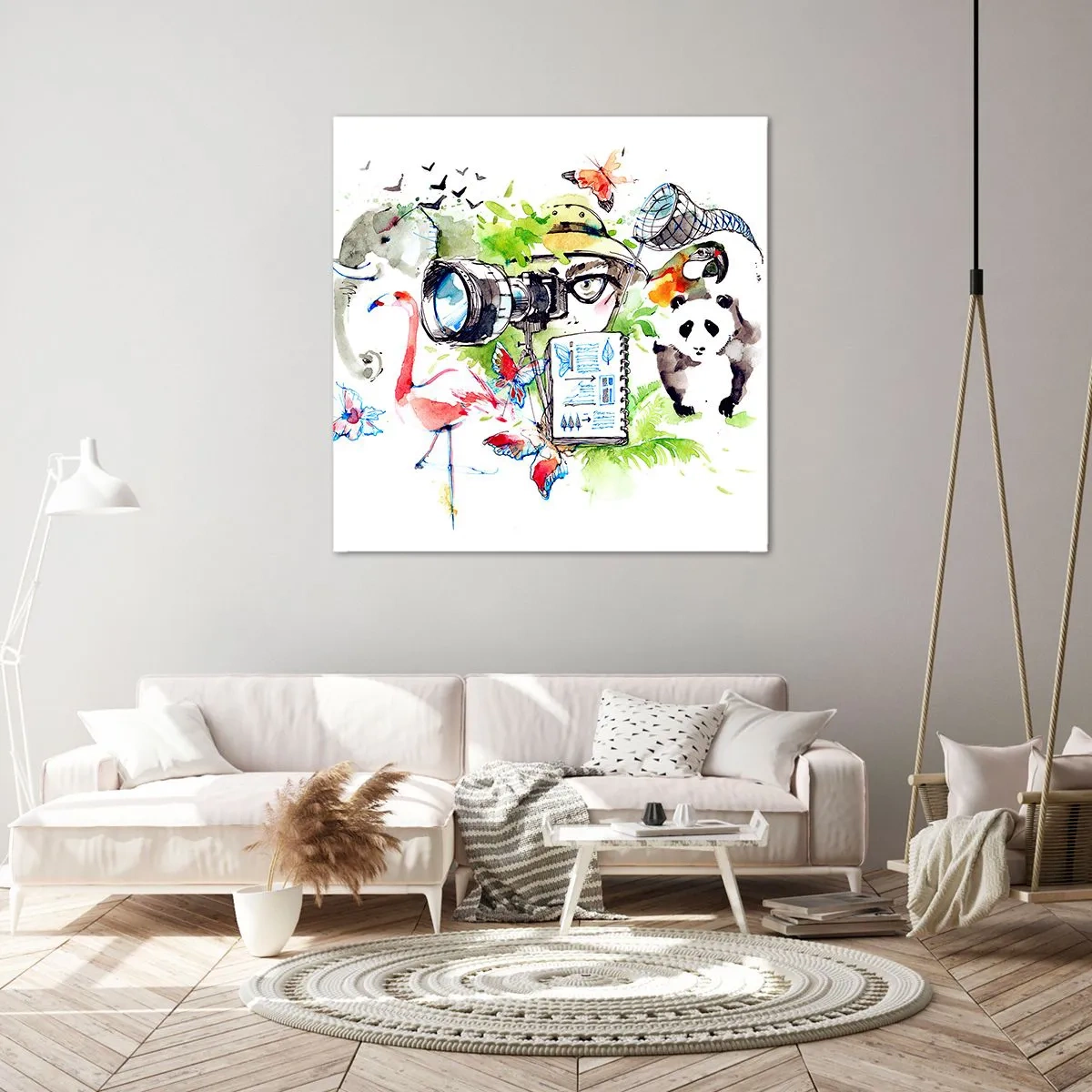 Lærredstryk - Billede på lærred - Gennem en rejsendes linse - 60x60 cm