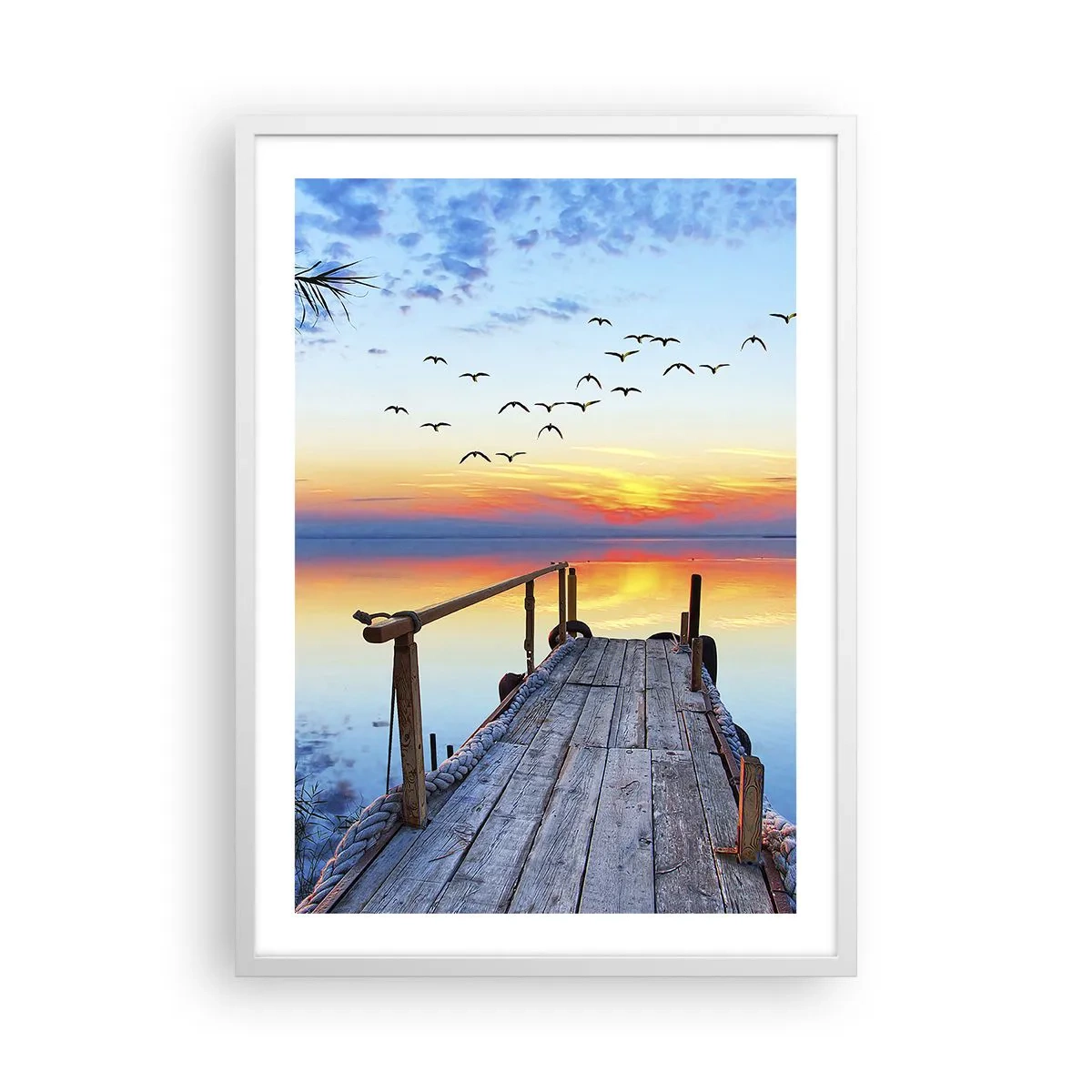 Plakat i hvid ramme - Tid til at tage tilbage... - 50x70 cm