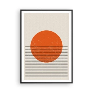 Plakat i sort ramme - Altid solen - 70x100 cm