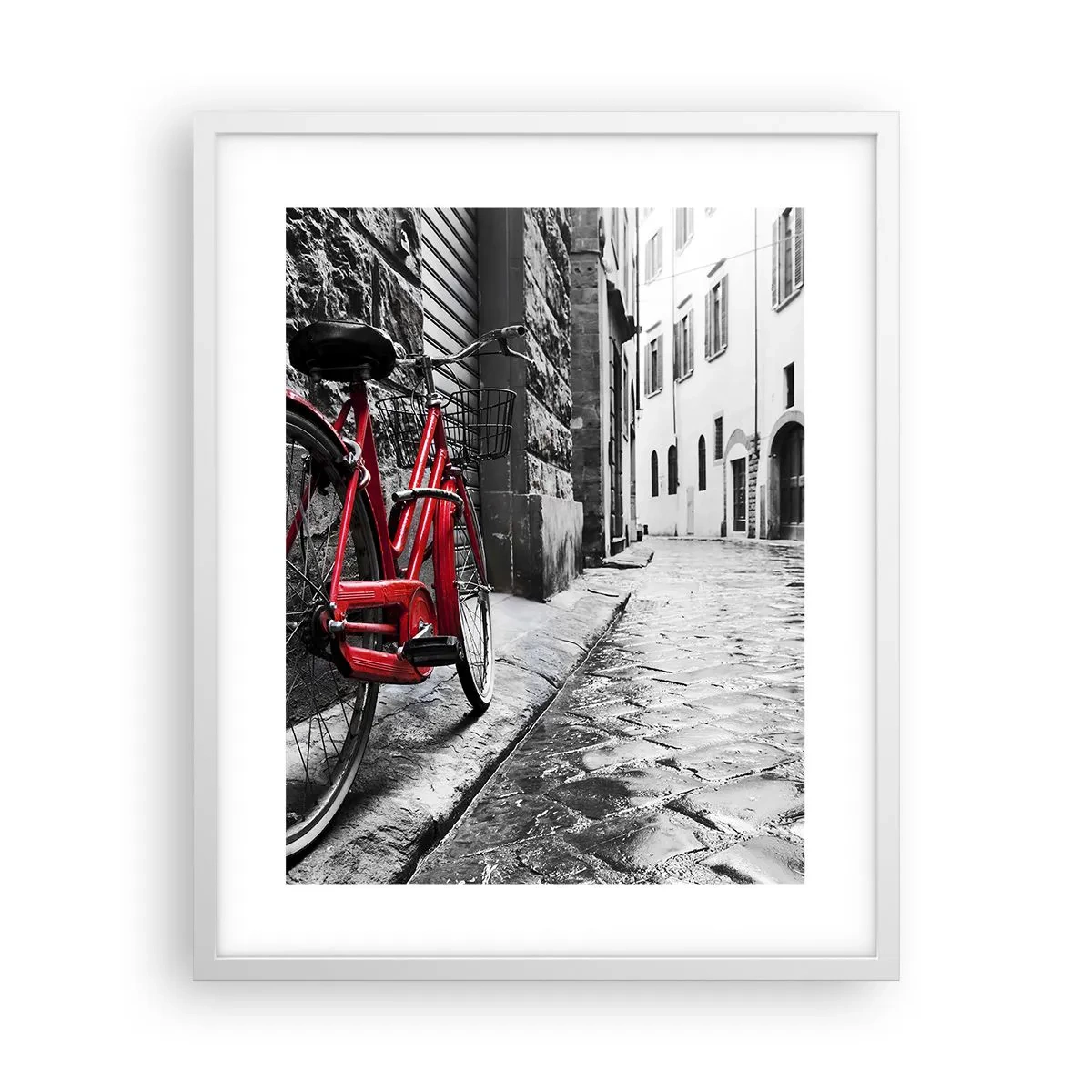 Plakat i hvid ramme - Ægte skønhed ældes ikke - 40x50 cm