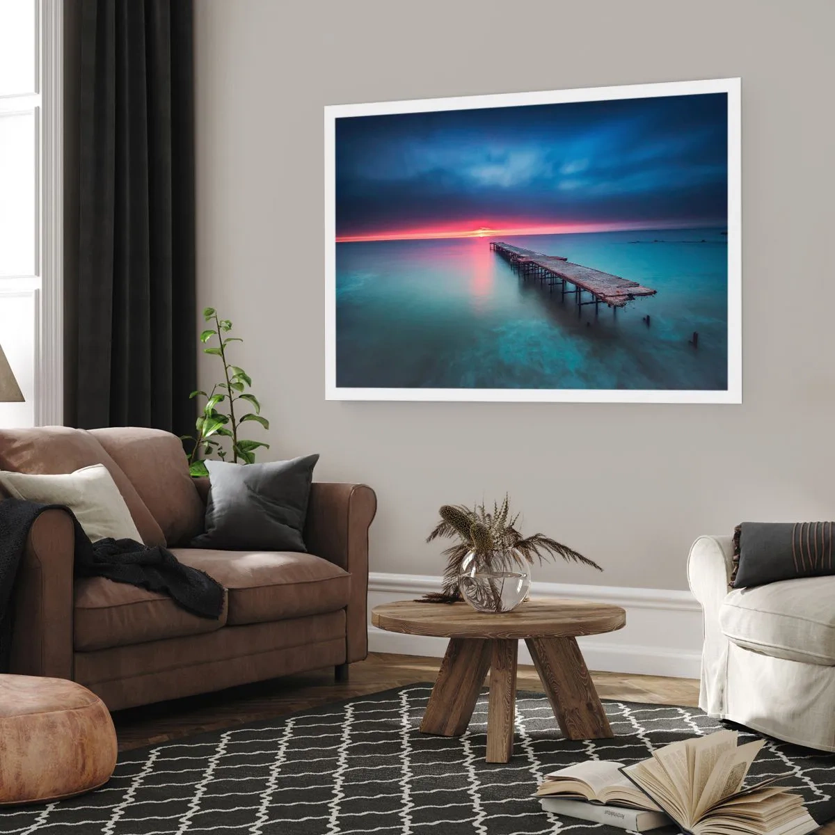 Plakat - Mellem himmel og jord - 50x40 cm