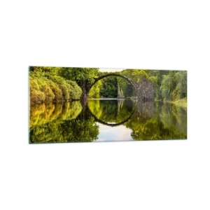 Billede på glas - På mødet mellem to verdener - 120x50 cm