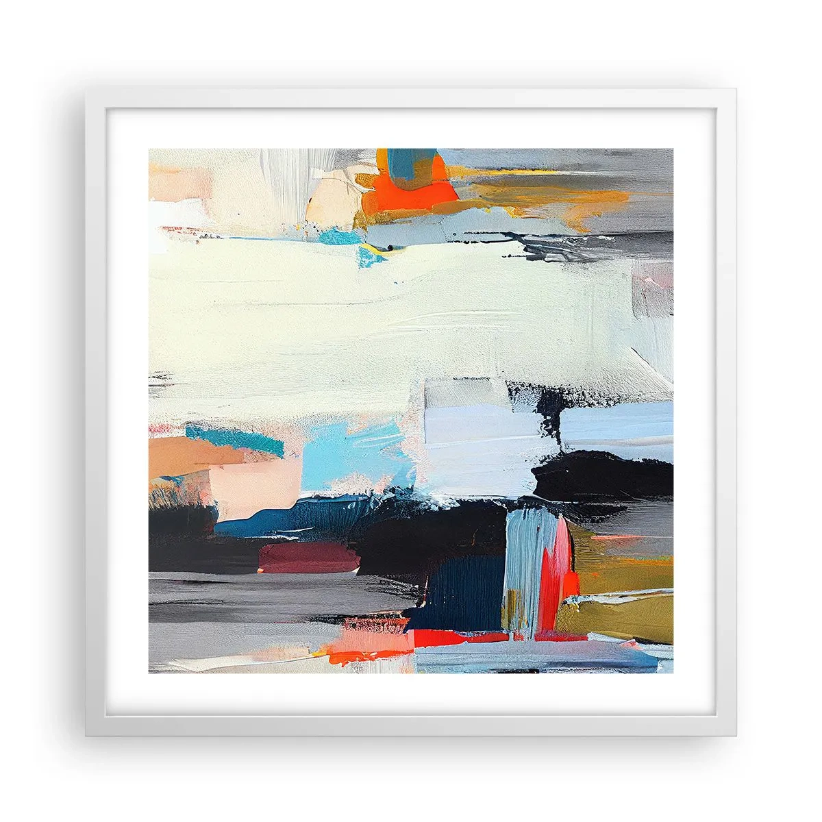 Plakat i hvid ramme - Er der en metode? - 50x50 cm