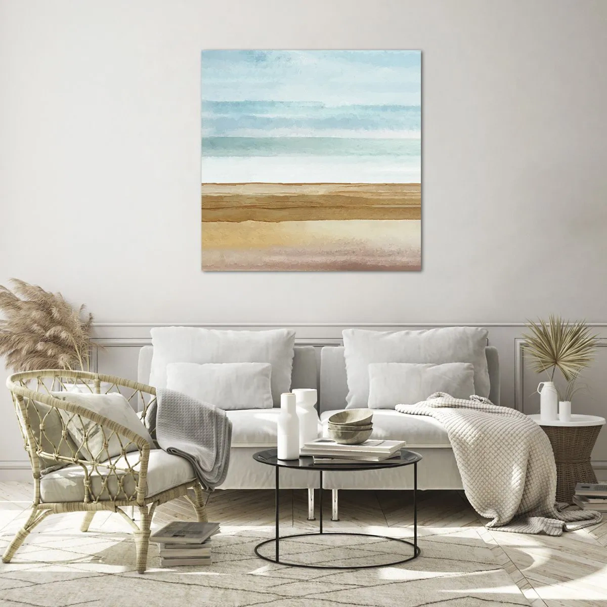 Billede på glas - Trøst - 50x50 cm